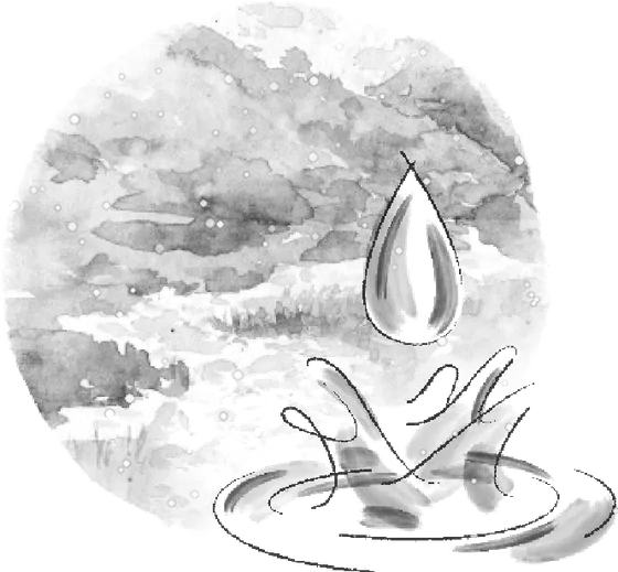 Flowing water illustration